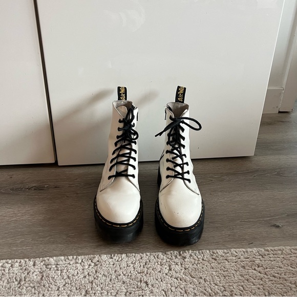 Dr. Martens JADON BOOT SMOOTH LEATHER PLATFORMS - white 9 - Picture 5 of 6